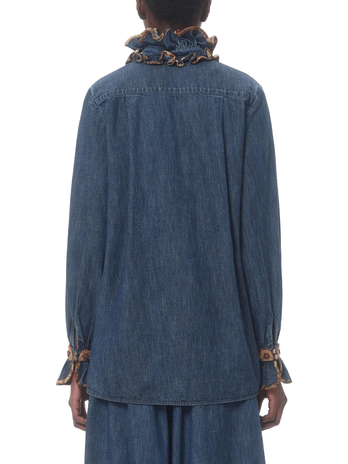 VALENTINO GARAVANI - Blouse brodée en chambray