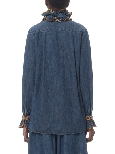 VALENTINO GARAVANI - Blouse brodée en chambray