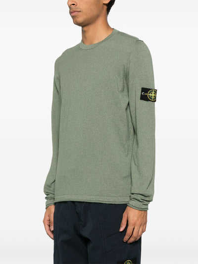 STONE ISLAND - Sweat fin en coton