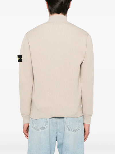 STONE ISLAND - Sweat Zippé Beige