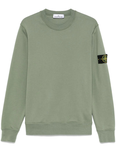 STONE ISLAND - Sweat en coton à patch Compass