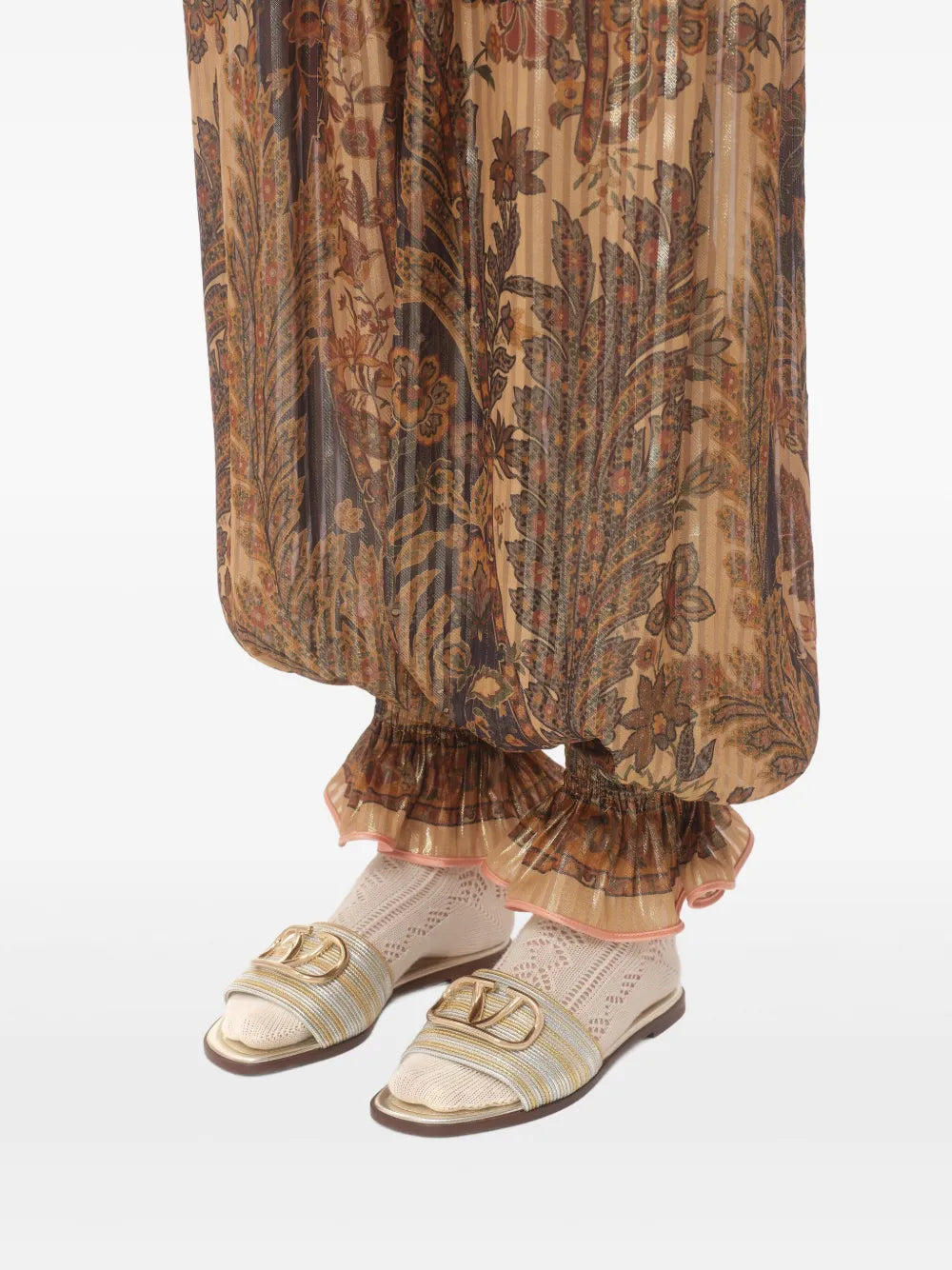 VALENTINO GARAVANI - Sandales à détail VLogo brodé