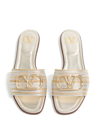 VALENTINO GARAVANI - Sandales à détail VLogo brodé