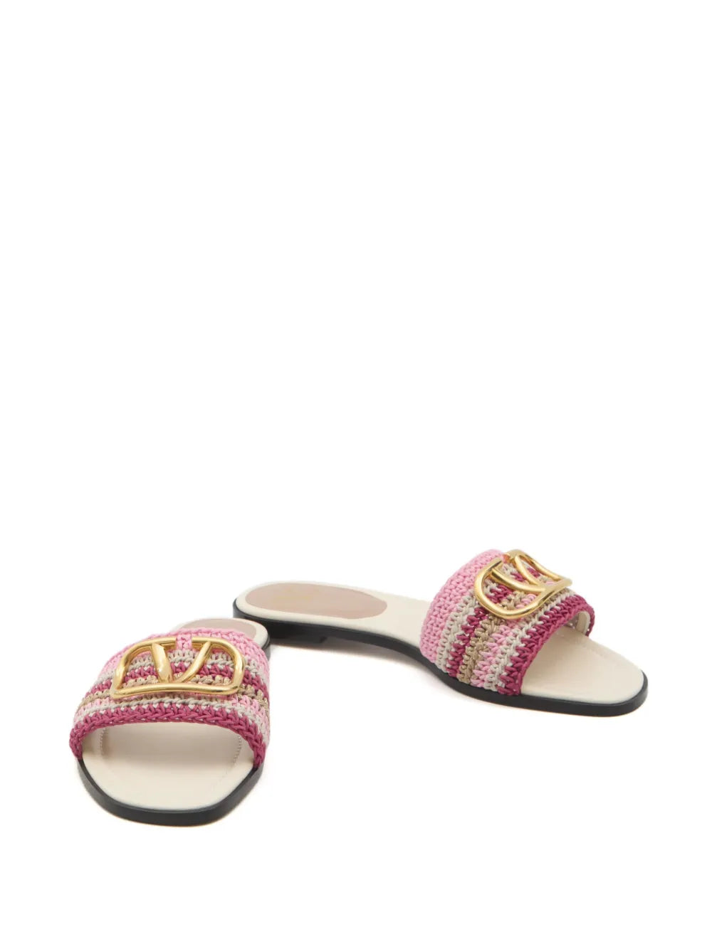 VALENTINO - claquettes à détail VLogo
