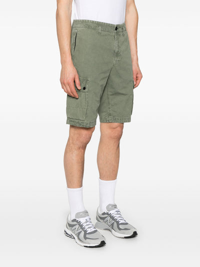 STONE ISLAND - Short Cargo Olive