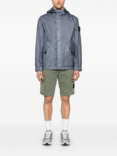 STONE ISLAND - Short Cargo Olive