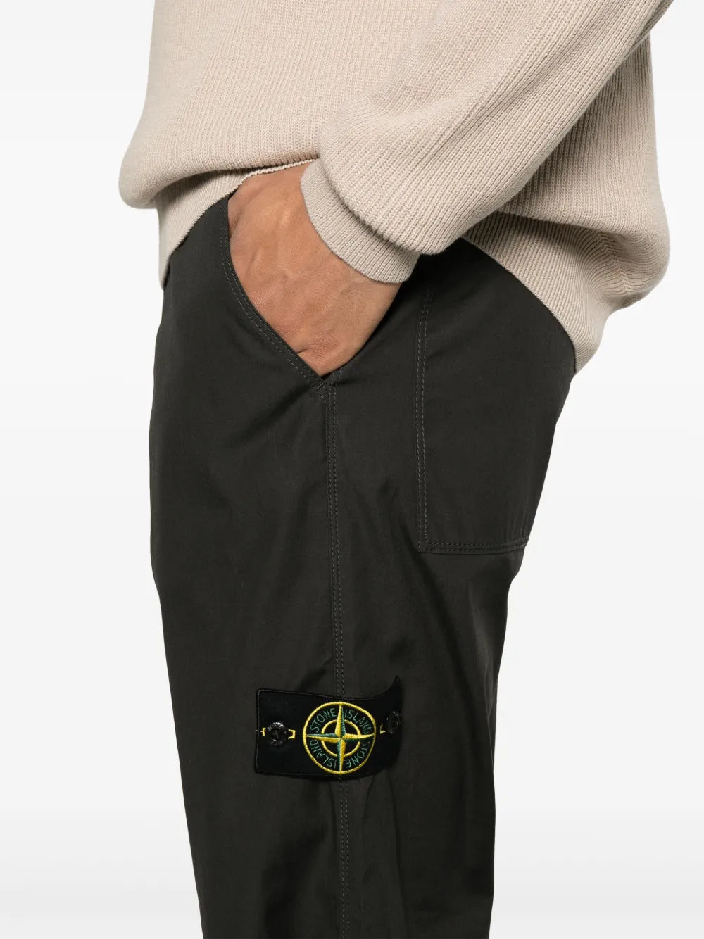 STONE ISLAND - Pantalon cargo coton léger