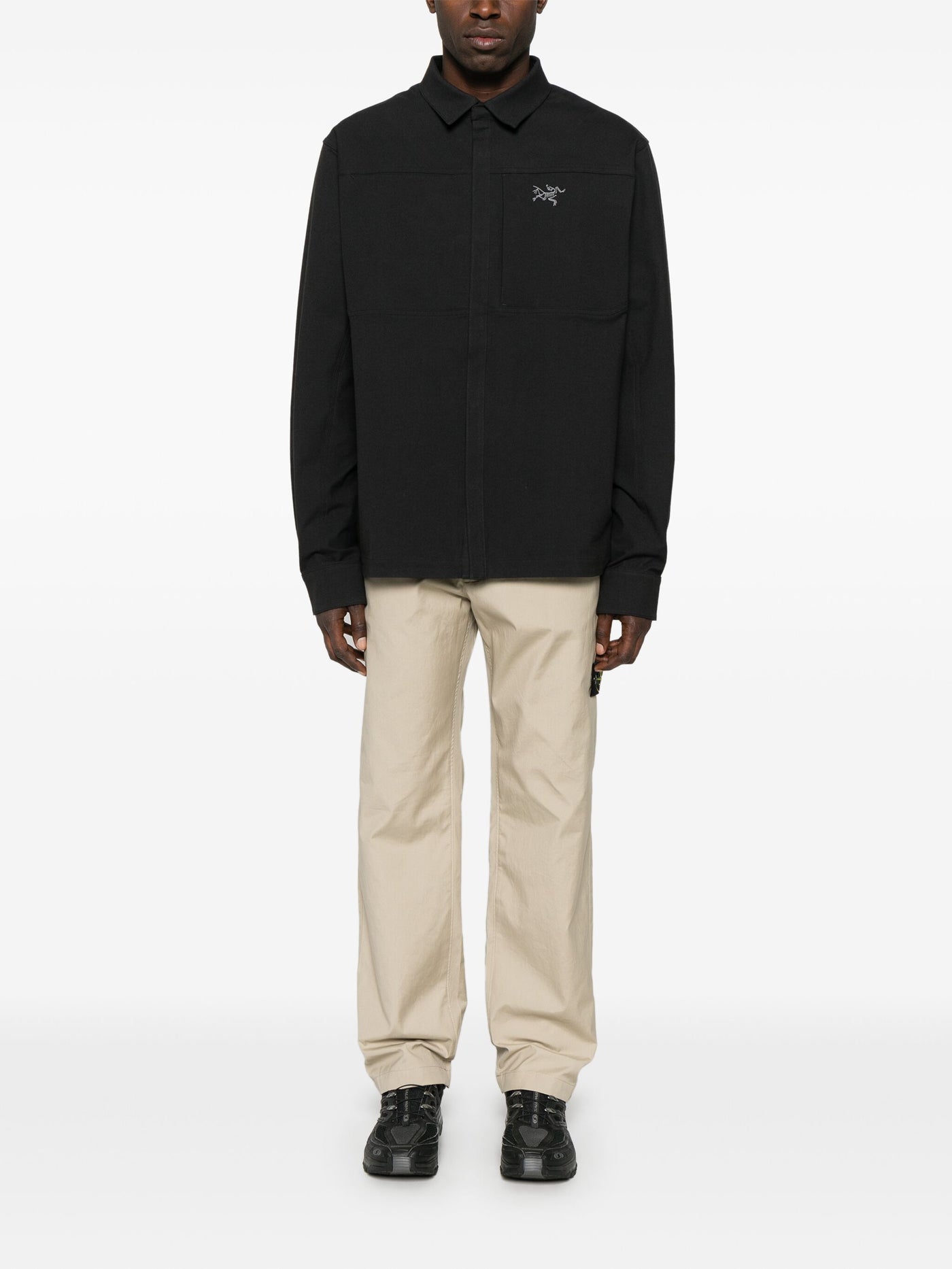 STONE ISLAND - Pantalon cargo coton léger