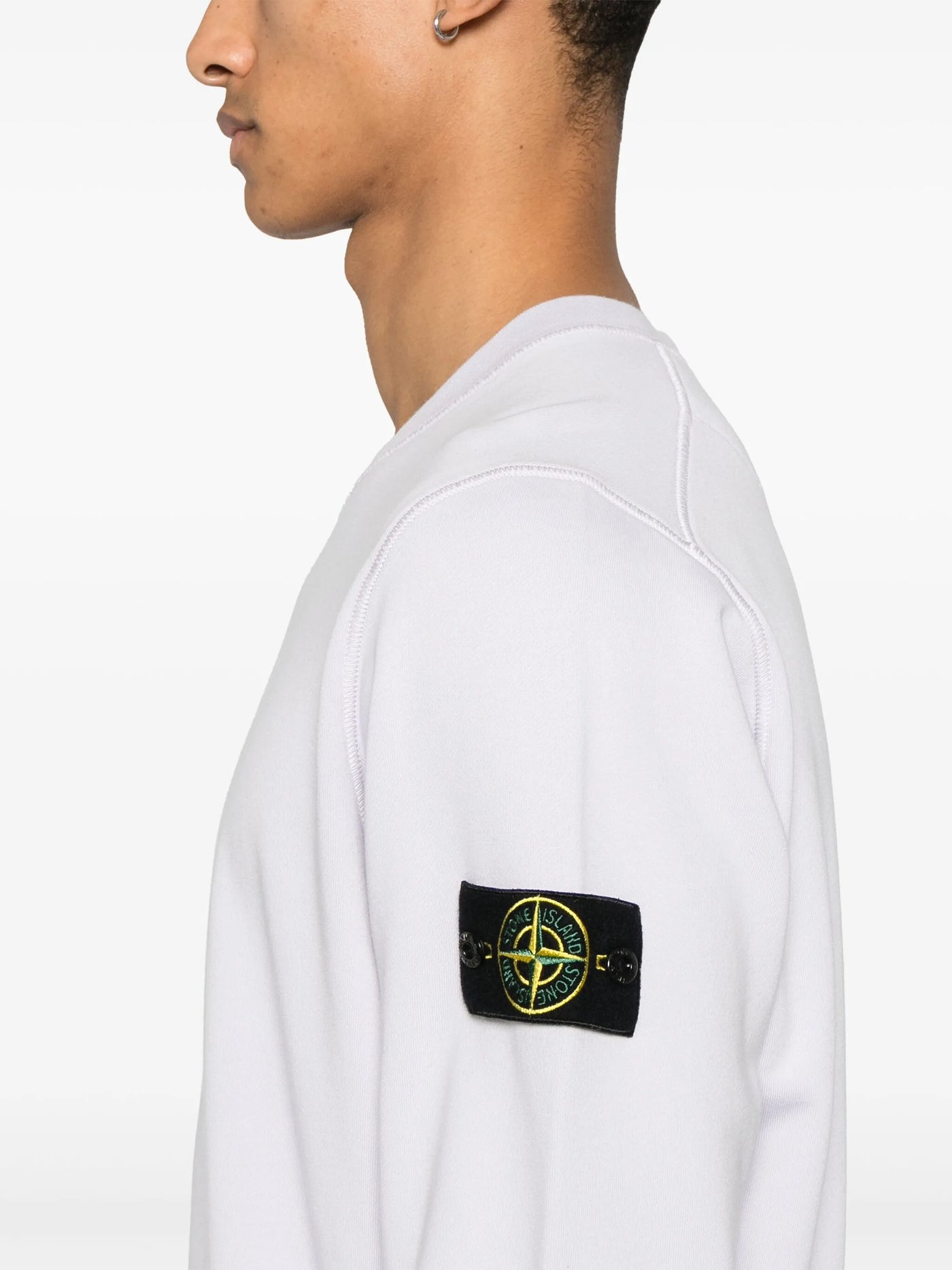 STONE ISLAND - Sweat en coton à patch Compass