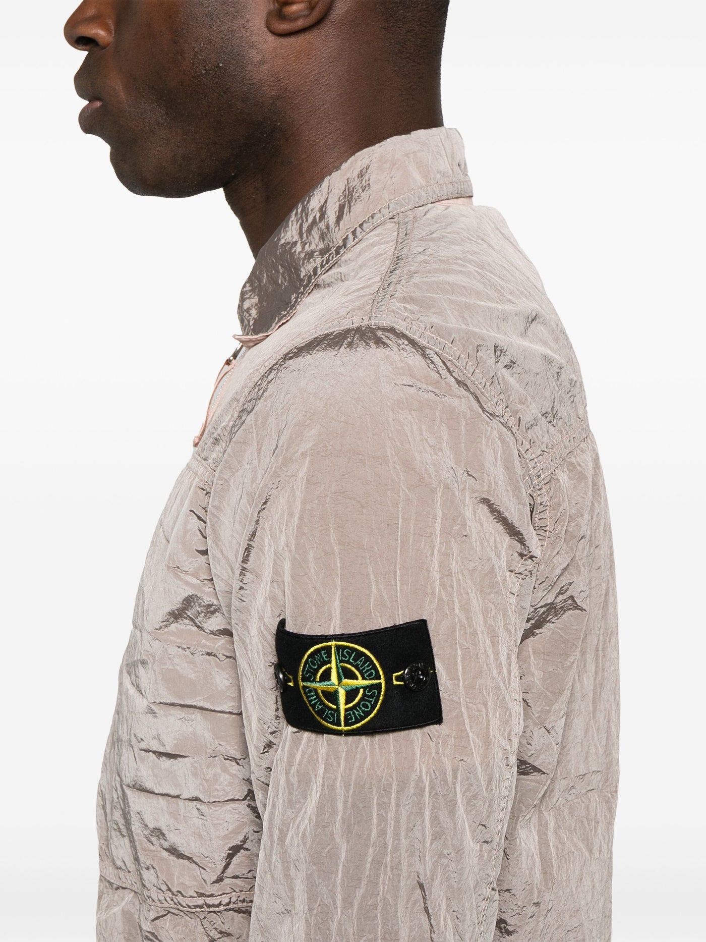 STONE ISLAND - Veste Nylon Métal Rose