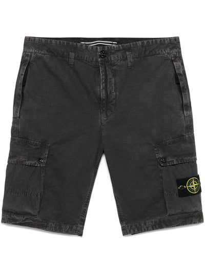 STONE ISLAND - Short Cargo Gris Anthracite