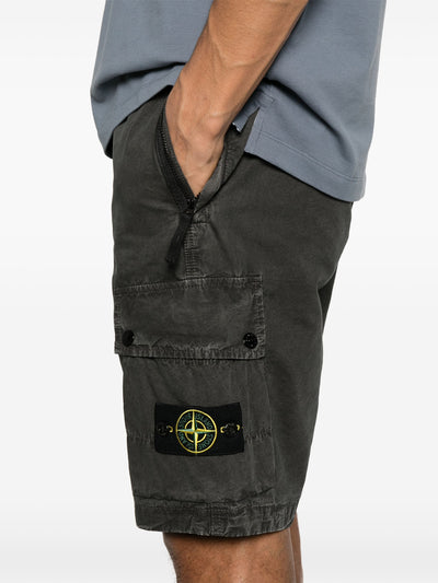 STONE ISLAND - Short Cargo Gris Anthracite