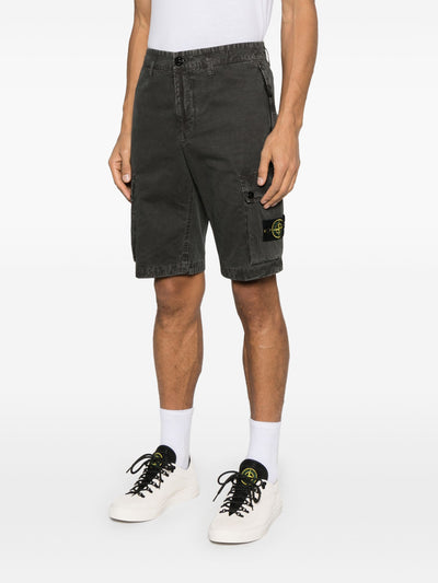 STONE ISLAND - Short Cargo Gris Anthracite