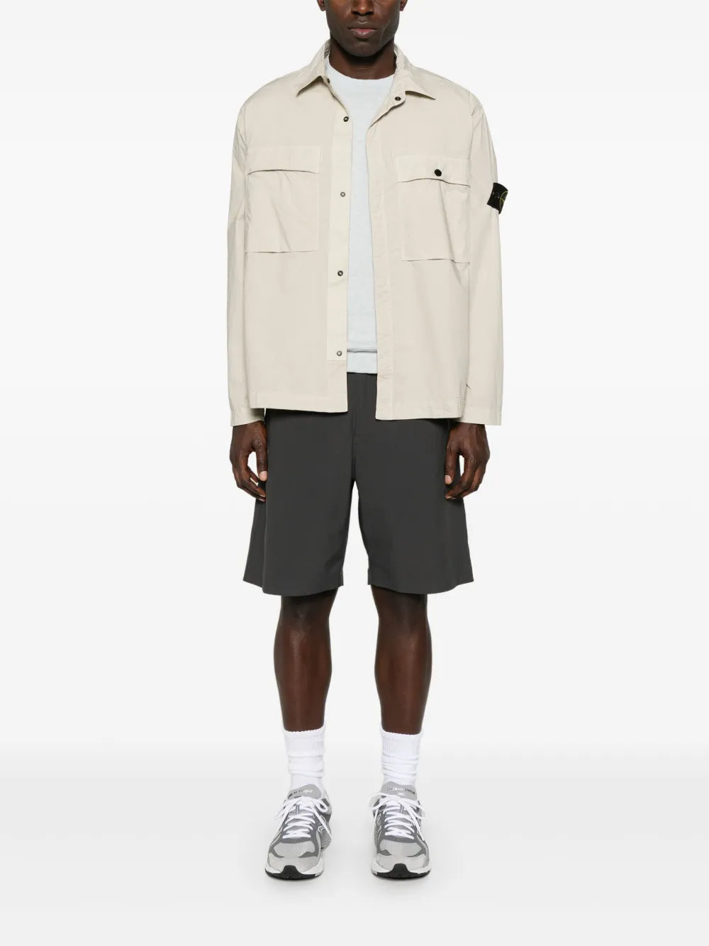 STONE ISLAND - Surchemise à patch Compass