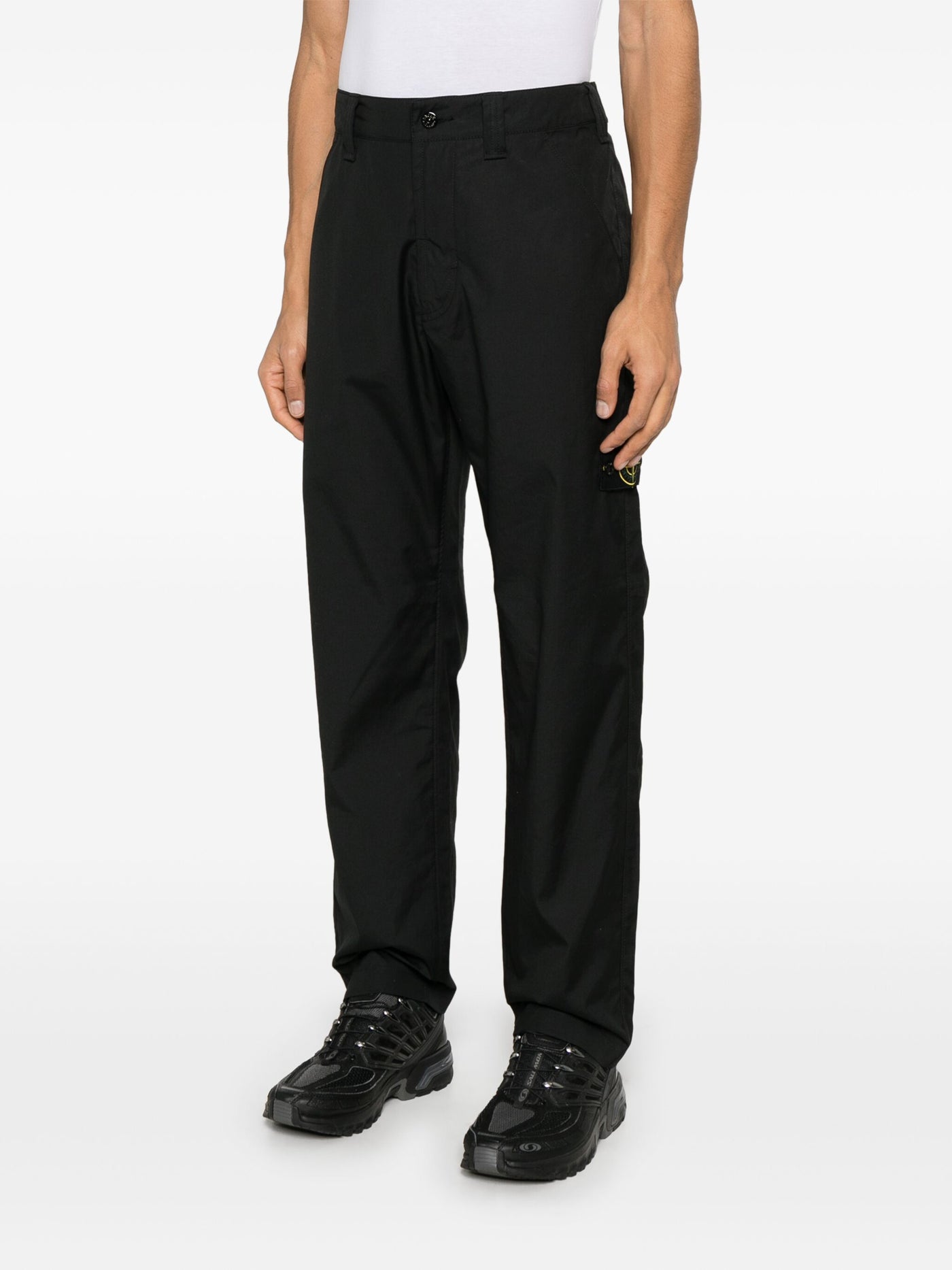 STONE ISLAND - Pantalon cargo coton léger