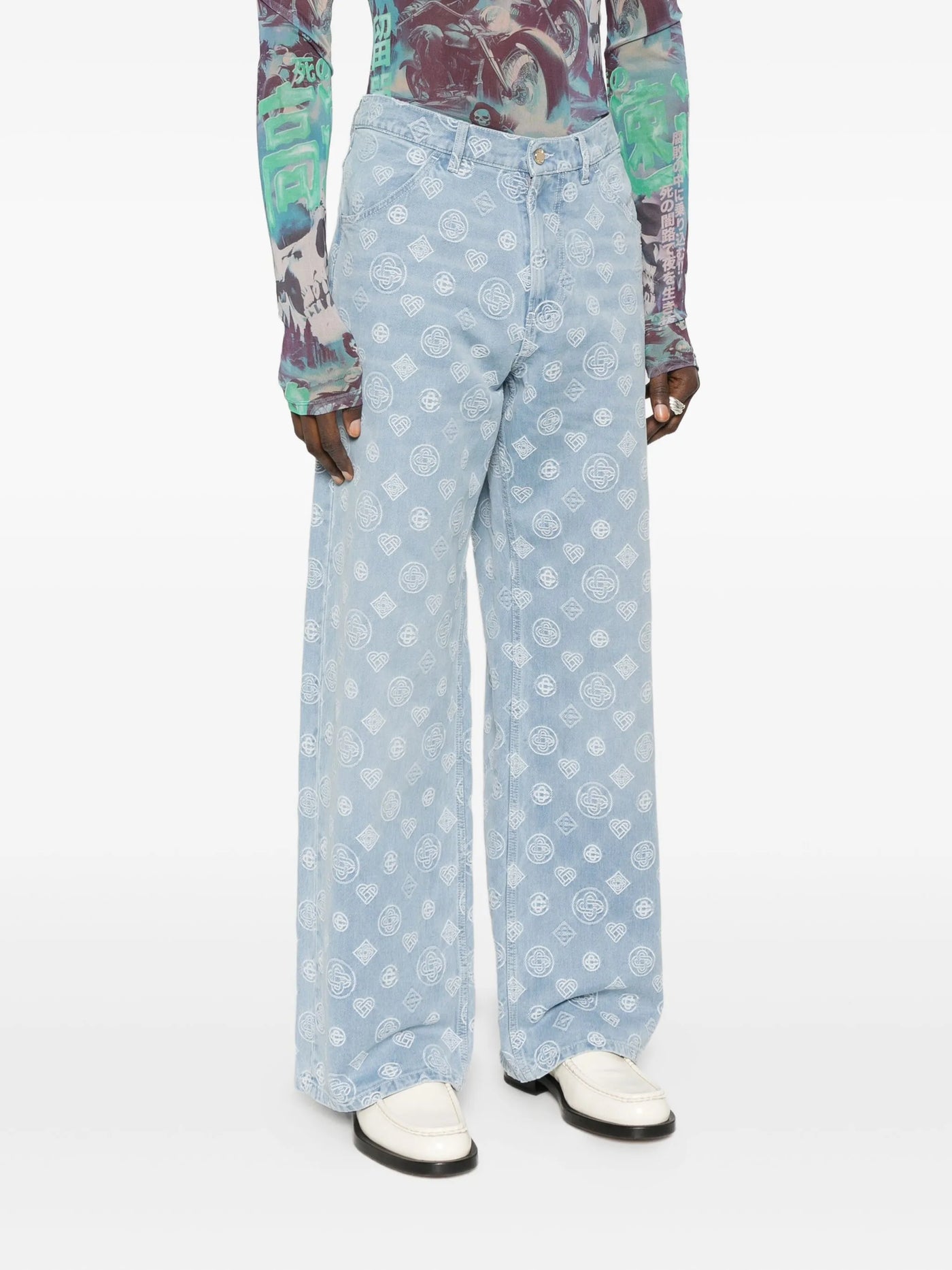 CASABLANCA - Jean Relaxed Monogram