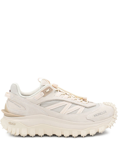 MONCLER - Trailgrip GTX en daim et cuir Blanc cassé