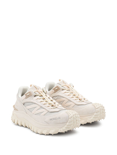 MONCLER - Trailgrip GTX en daim et cuir Blanc cassé