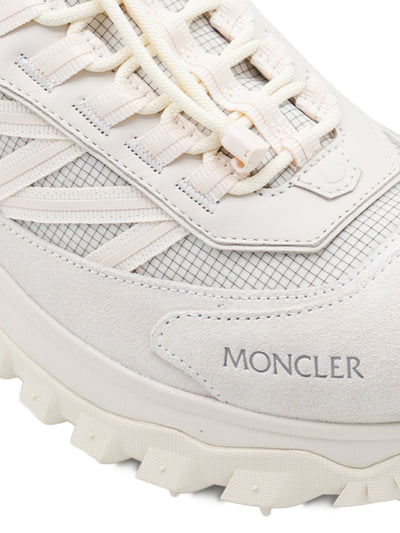 MONCLER - Trailgrip GTX en daim et cuir Blanc cassé