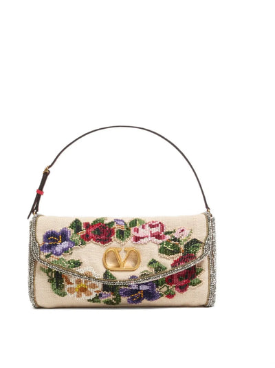 VALENTINO GARAVANI - Petit sac souple brodé