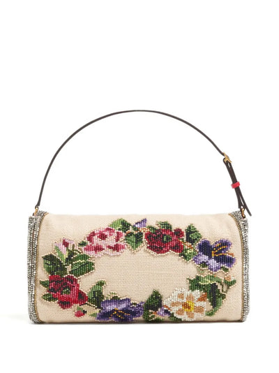 VALENTINO GARAVANI - Petit sac souple brodé