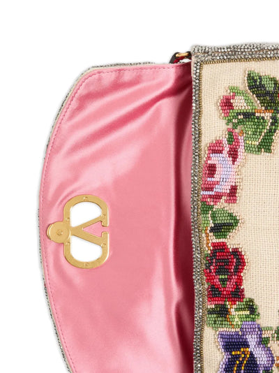 VALENTINO GARAVANI - Petit sac souple brodé