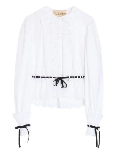 VALENTINO GARAVANI - Chemise en popeline brodée
