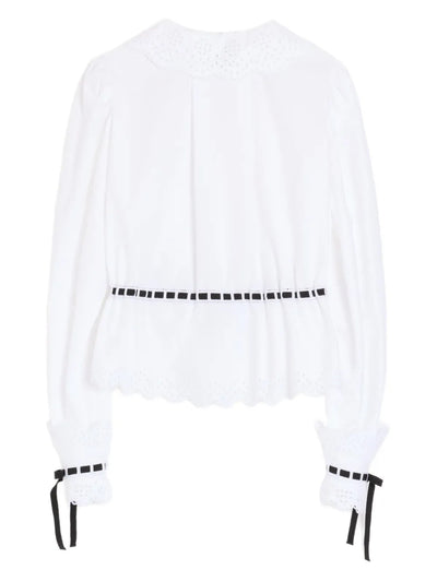 VALENTINO GARAVANI - Chemise en popeline brodée