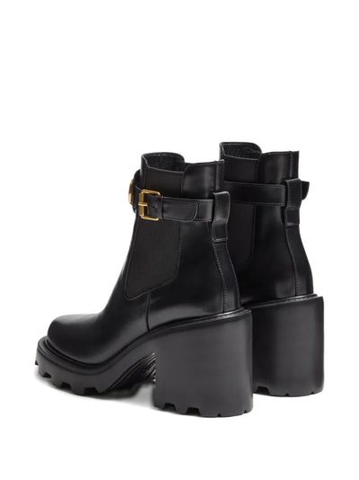 VALENTINO GARAVANI - Bottines en cuir Vlogo