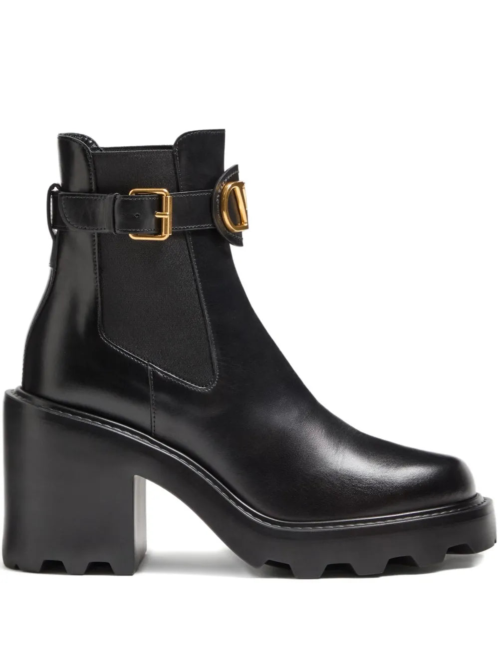 VALENTINO GARAVANI - Bottines en cuir Vlogo