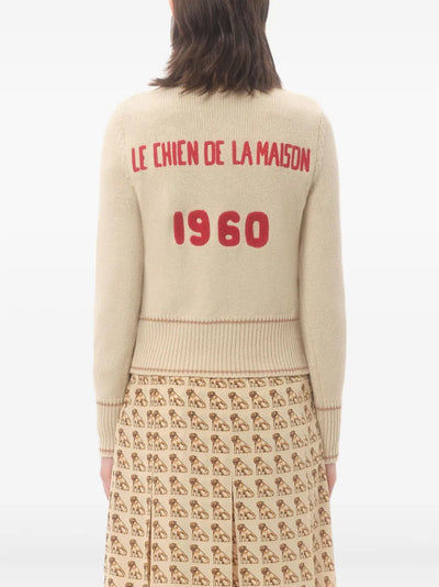 VALENTINO GARAVANI - Pull brodé "Le chien de la maison"