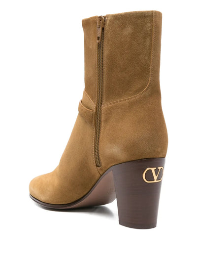 VALENTINO GARAVANI - Bottines en daim 75 mm