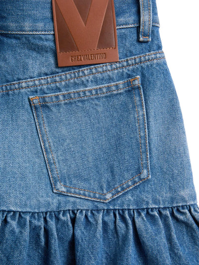 VALENTINO GARAVANI - Mini jupe en denim
