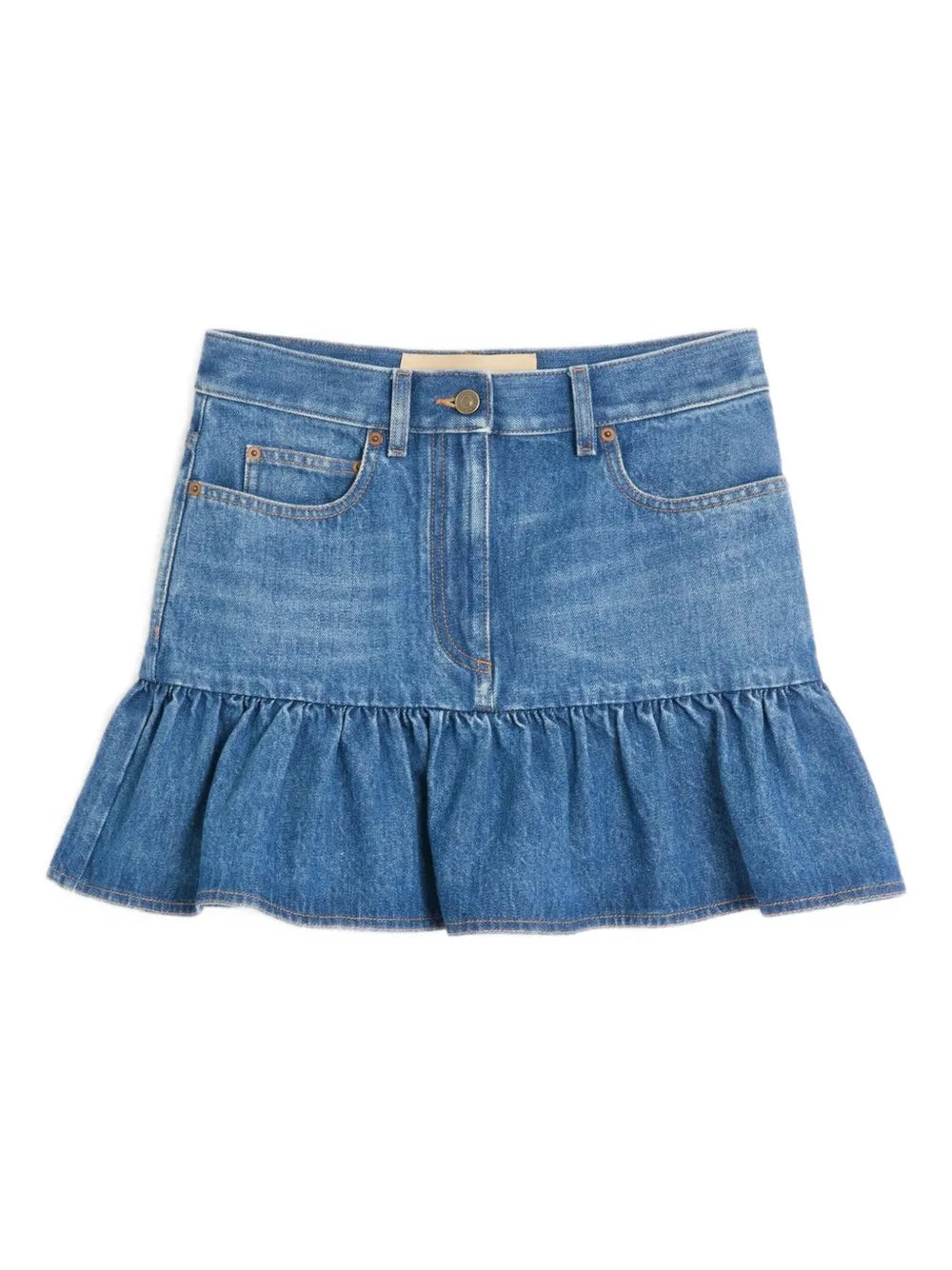 VALENTINO GARAVANI - Mini jupe en denim