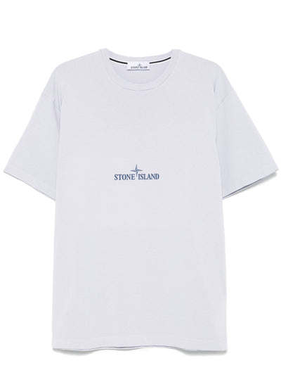 STONE ISLAND - T-shirt graphique violet