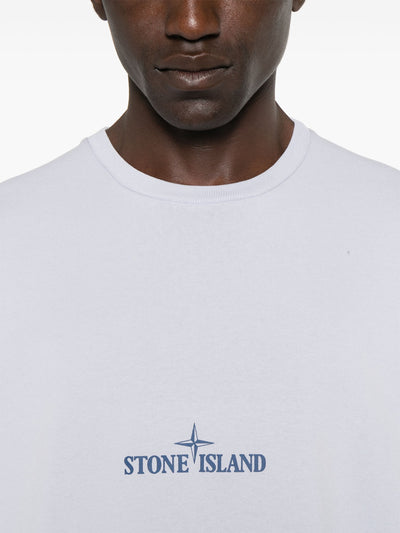 STONE ISLAND - T-shirt graphique violet