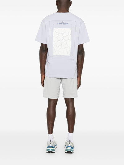 STONE ISLAND - T-shirt graphique violet