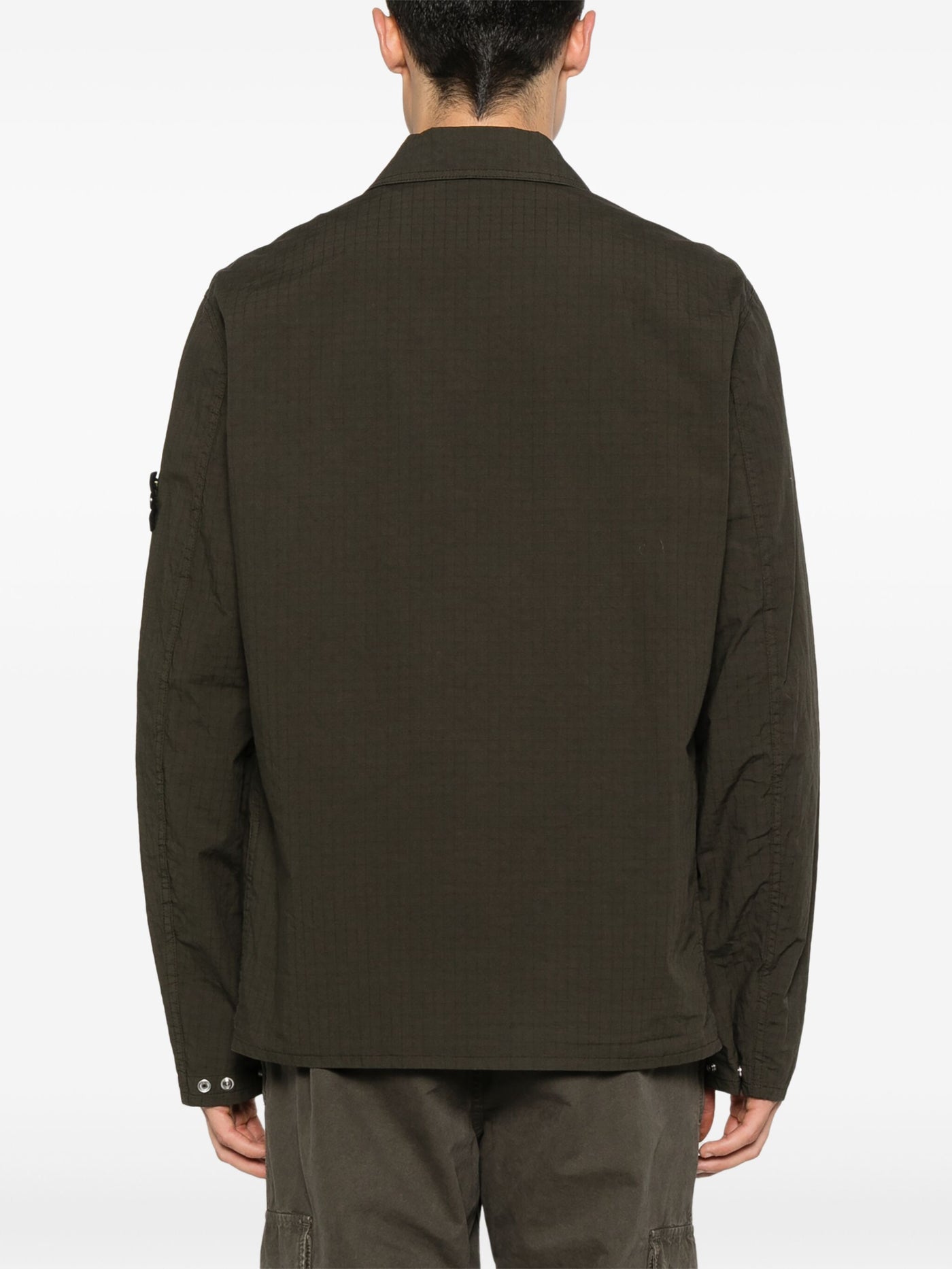 STONE ISLAND - Surchemise en Ripstop Kaki