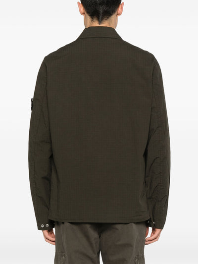 STONE ISLAND - Surchemise en Ripstop Kaki
