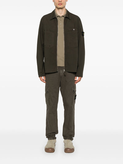 STONE ISLAND - Surchemise en Ripstop Kaki