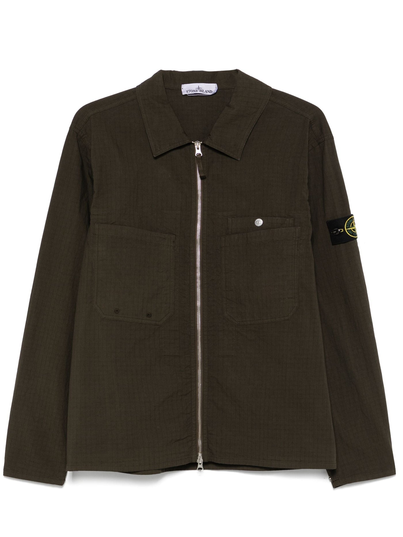 STONE ISLAND - Surchemise en Ripstop Kaki