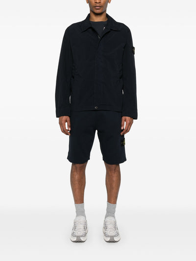 STONE ISLAND - Blouson déperlant Bleu Marine