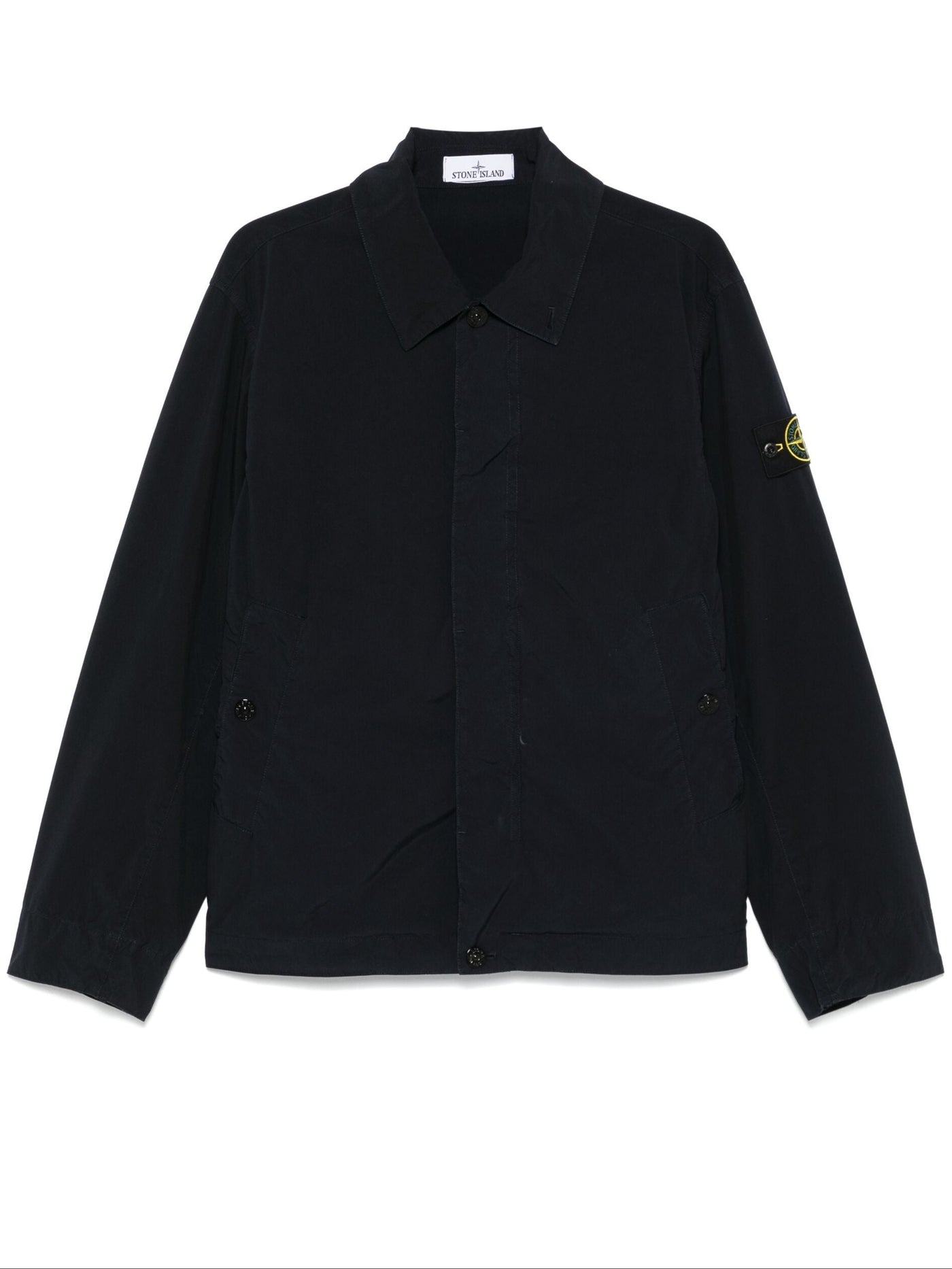 STONE ISLAND - Blouson déperlant Bleu Marine