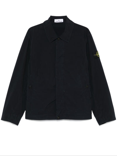 STONE ISLAND - Blouson déperlant Bleu Marine