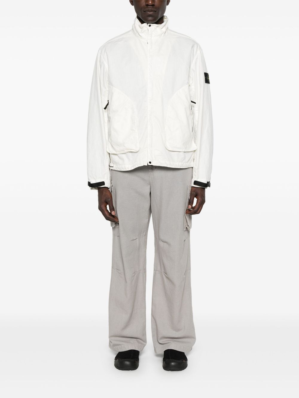 STONE ISLAND - Blouson déperlant Blanc