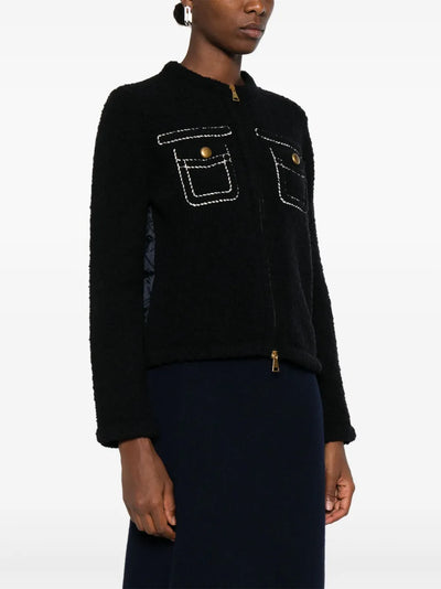MONCLER - cardigan à empiècements matelassés