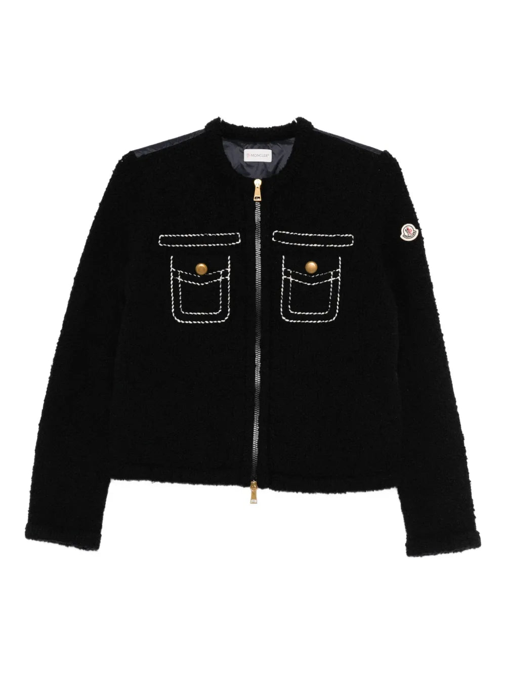 MONCLER - cardigan à empiècements matelassés
