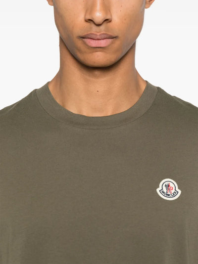 MONCLER - t-shirt à logo appliqué
