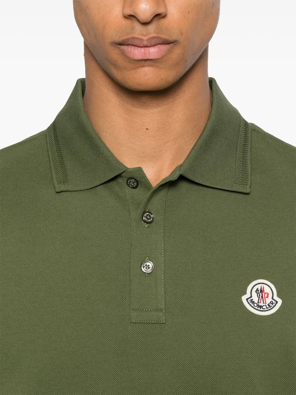 MONCLER - Polo classique vert