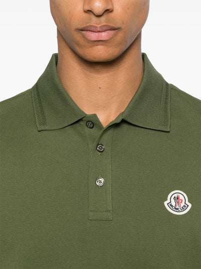 MONCLER - Polo classique vert